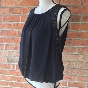 🌟Forever 21 Sequined Bubble Hem Top